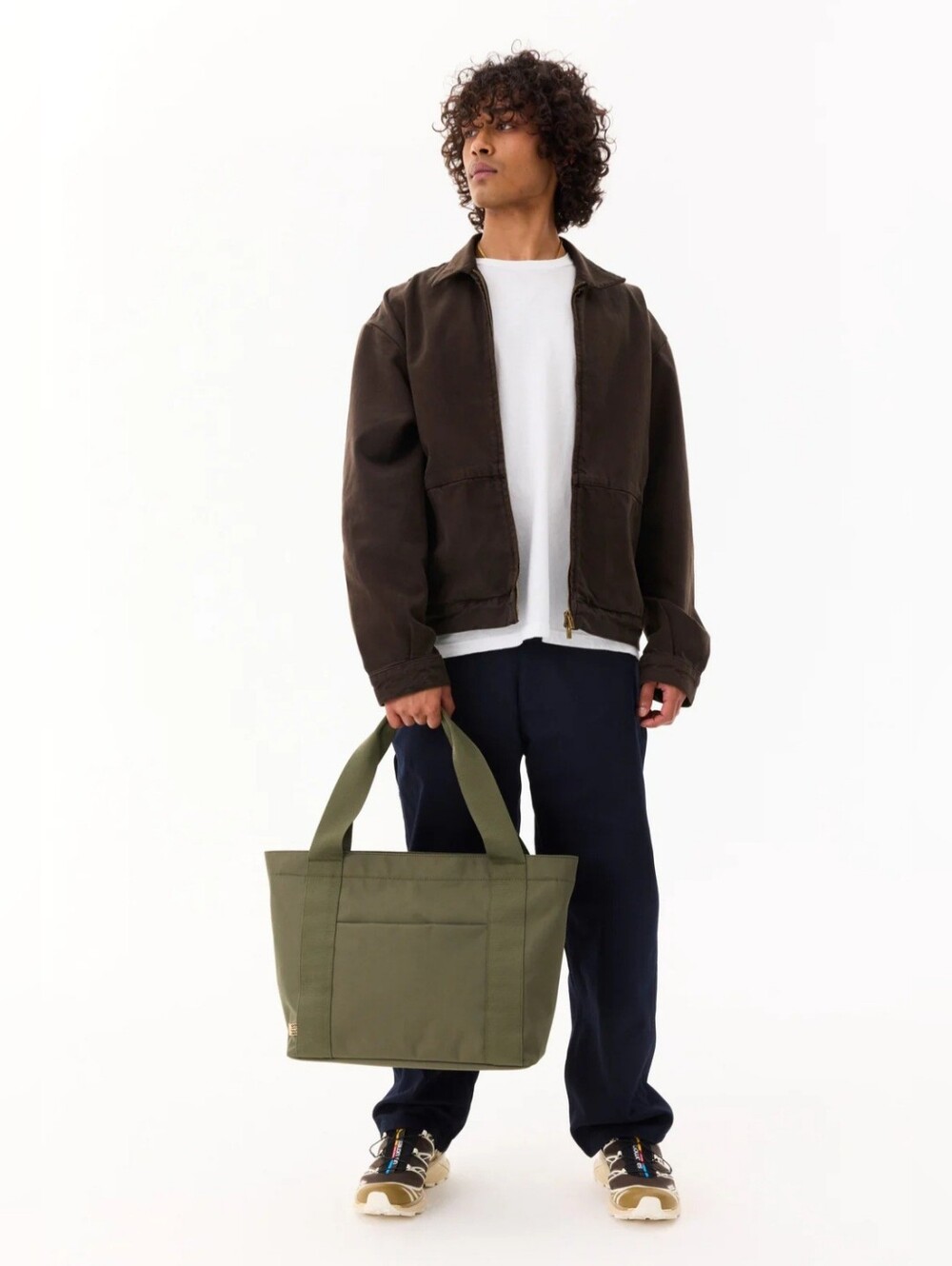 Beis | The BEISics Tote in Olive - Picture 5 of 11